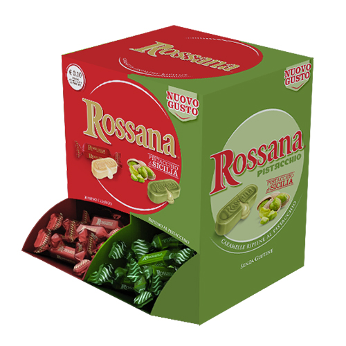 Espositore da banco Rossana Pistacchio 1,5 kg Espositore da banco Rossana Pistacchio 1,5 kg